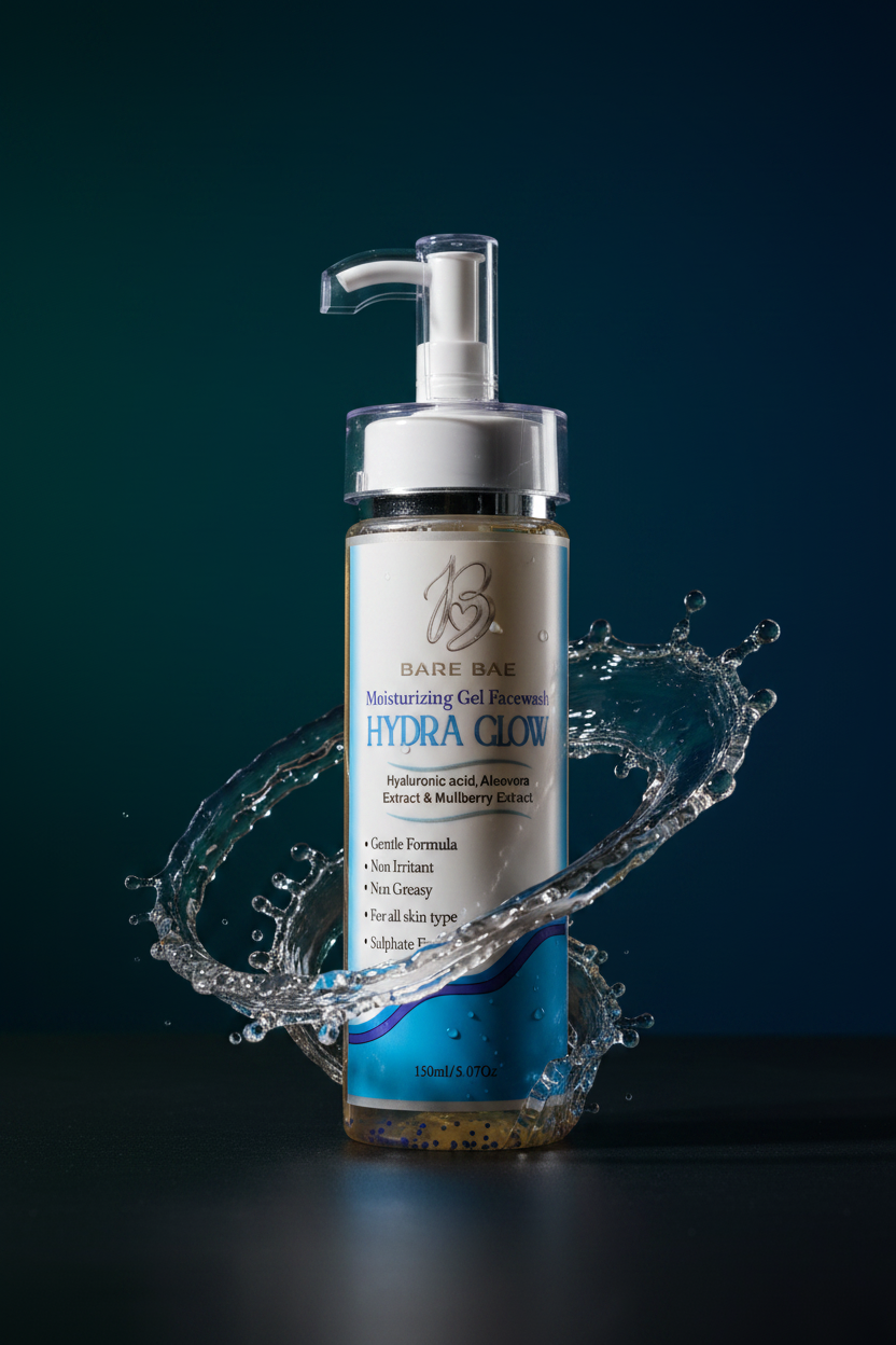 Bare Bae Hydra Glow – Moisturizing Gel Facewash